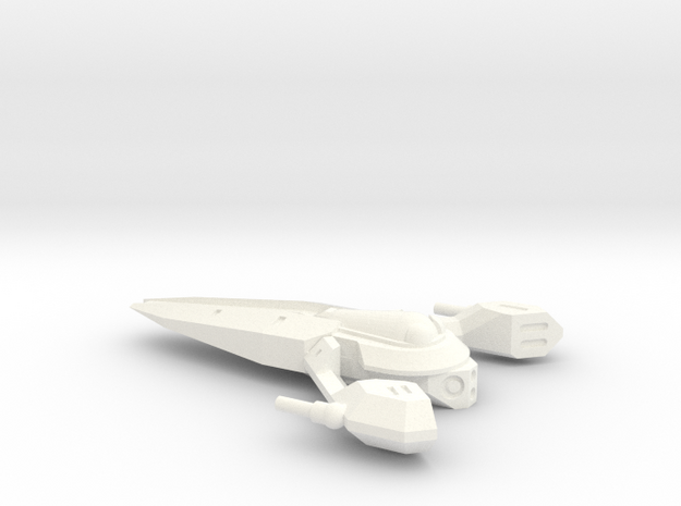 Aurek Strike Fighter in White Processed Versatile Plastic