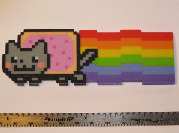 Nyan Cat (Large) in Full Color Sandstone