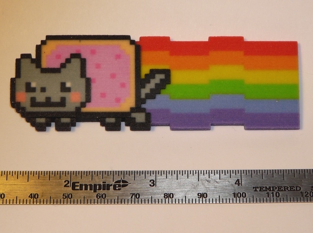 Nyan Cat (Medium) in Full Color Sandstone