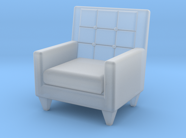 1:48 Sixties Armchair in Smooth Fine Detail Plastic