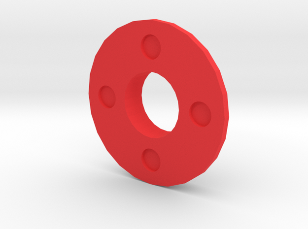 IGOR Quad Circles Barrel Tip Without Lip in Red Processed Versatile Plastic