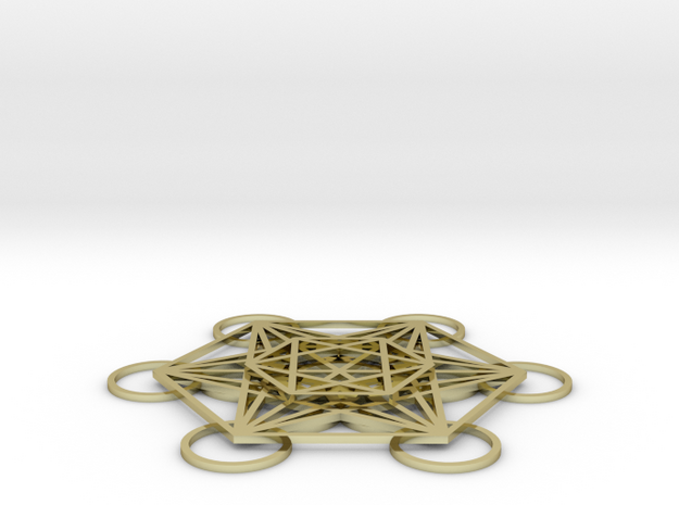 Metatrons Cube in 3 Layers in 18K Gold Plated