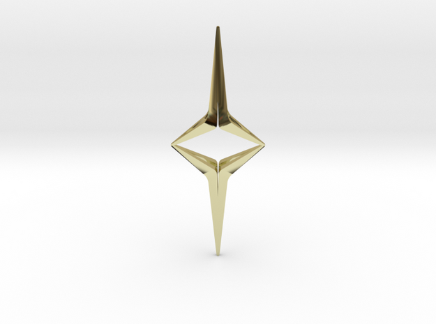 YOUNIVERSAL Sharp Duo, Pendant in 18K Gold Plated
