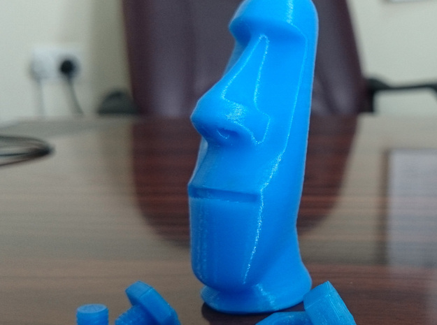 Moai Statue- miniature in Smooth Fine Detail Plastic