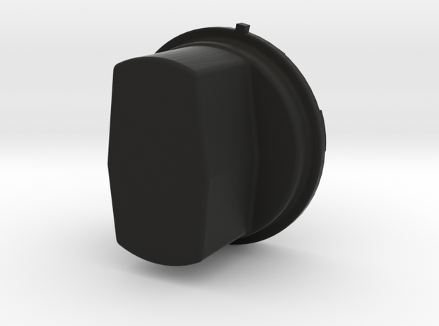 One Extended Silverado headlight cap in Black Natural Versatile Plastic