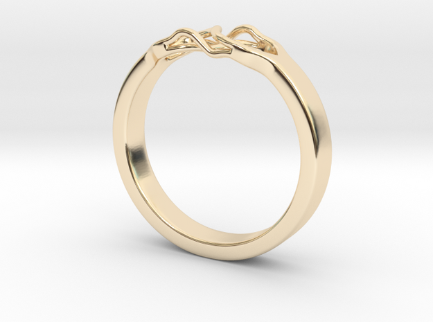 Roots Ring (29mm / 1,14inch inner diameter) in 14K Yellow Gold
