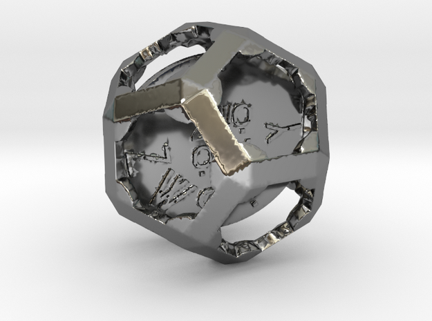 ZWOOKY Style 3424  -  Sphere in Fine Detail Polished Silver