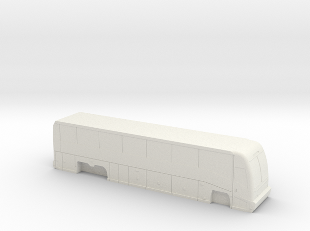 ho scale mci j4500 coach (solid) in White Natural Versatile Plastic