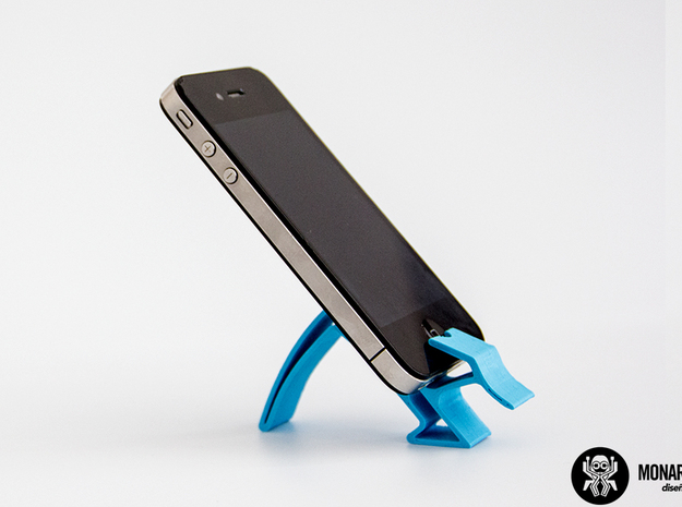 Smartphone Holder in Blue Processed Versatile Plastic