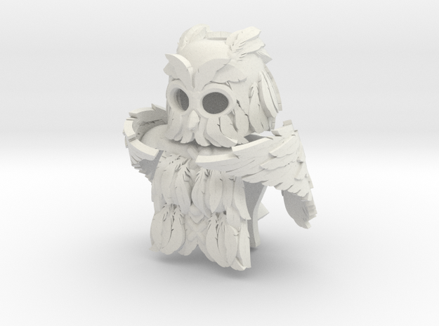 Minifigure Winged (Owl) Armor Set in White Natural Versatile Plastic