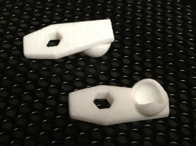 Foot Set for ModiBot Mo figure in White Natural Versatile Plastic