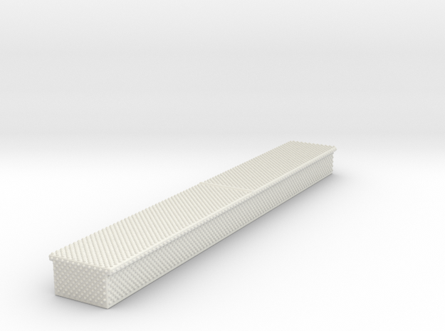 1/87 Long Diamond plate storage box in White Natural Versatile Plastic