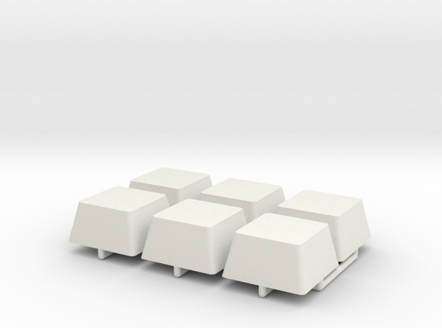 Shoulder Attachment Block in White Natural Versatile Plastic
