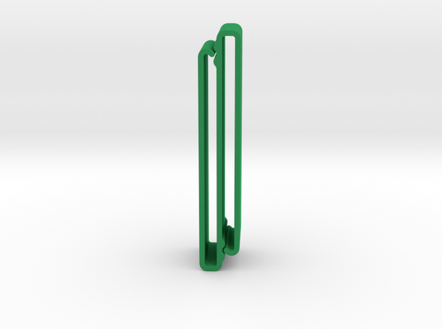 S Belt Clip Double Strap Molle (Medium Duty) in Green Processed Versatile Plastic