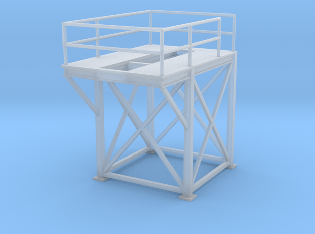 'HO Scale' - 8'x8'x10' Tower Top in Tan Fine Detail Plastic