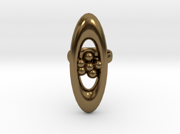 variation on a jweel ring i designed in Polished Bronze