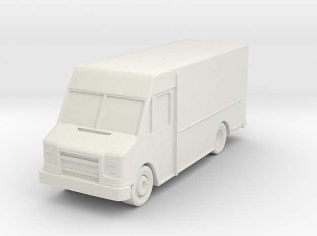 Delivery Truck At N Scale in White Natural Versatile Plastic