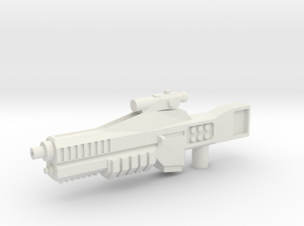 Cybetronian Phaser in White Natural Versatile Plastic