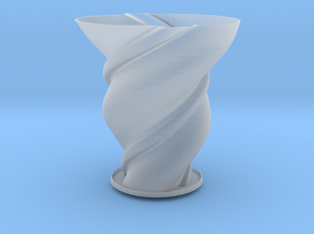 Vase 'Big Anuya' - 10cm / 4" in Tan Fine Detail Plastic