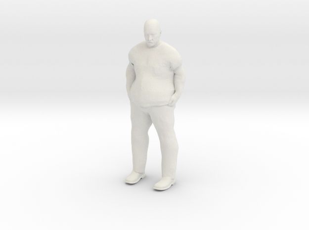Large Guy 1/29 scale in White Natural Versatile Plastic