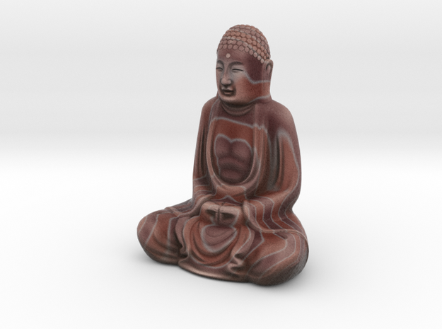 Textured Buddha: earthy bands. in Full Color Sandstone
