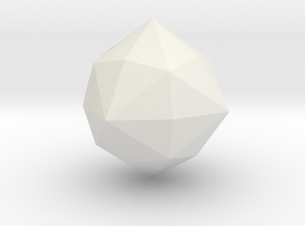 Hexakisoctahedron in White Natural Versatile Plastic