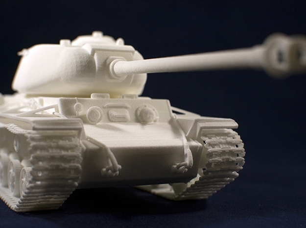 1:35 KV-1S Tank from World of Tanks game  in White Natural Versatile Plastic