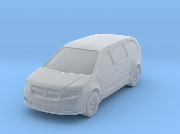 N Scale (1:160) Minivan Hollowed in Tan Fine Detail Plastic