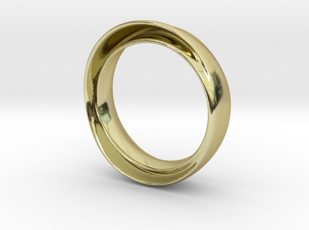 'Endless Flow' - 16.5cm / 0.65" - Size 6 in 18k Gold