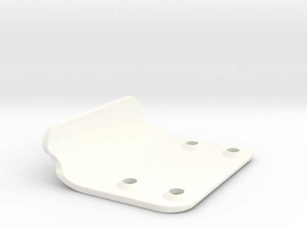 Bumper 2.0 for RC10T nose in White Processed Versatile Plastic