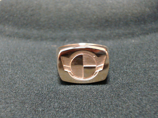 Test Squadron - Signet Ring - Size 11 - (Embed) in Polished Bronze