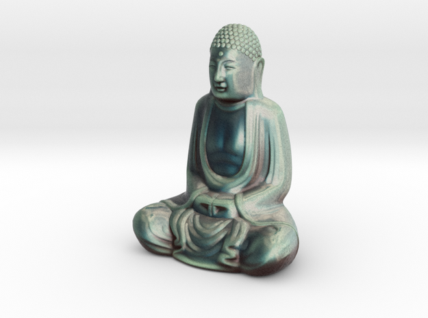 Textured Buddha: stormy sky. in Full Color Sandstone