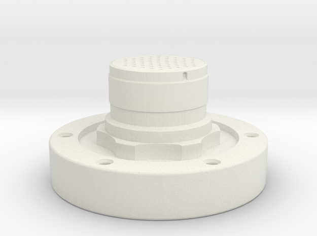Apollo Scaled Electrical Connector for Revell Man  in White Natural Versatile Plastic
