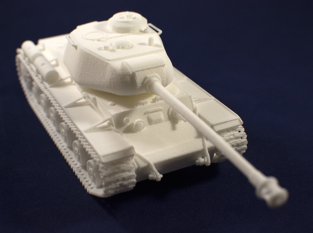 1:48 KV-1S Tank from World of Tanks game in White Natural Versatile Plastic