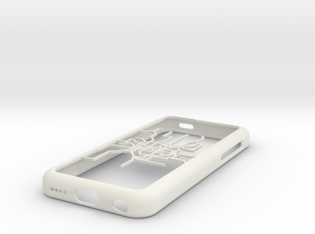Shanghai Metro map iPhone 5c case in White Natural Versatile Plastic