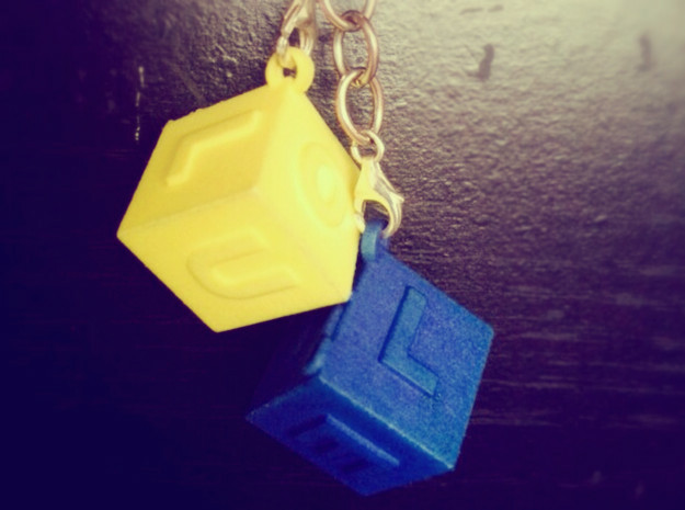 ILOVEU (yellow) in Yellow Processed Versatile Plastic