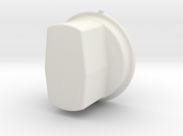 A single Thinner Extended Silverado headlight cap in White Natural Versatile Plastic