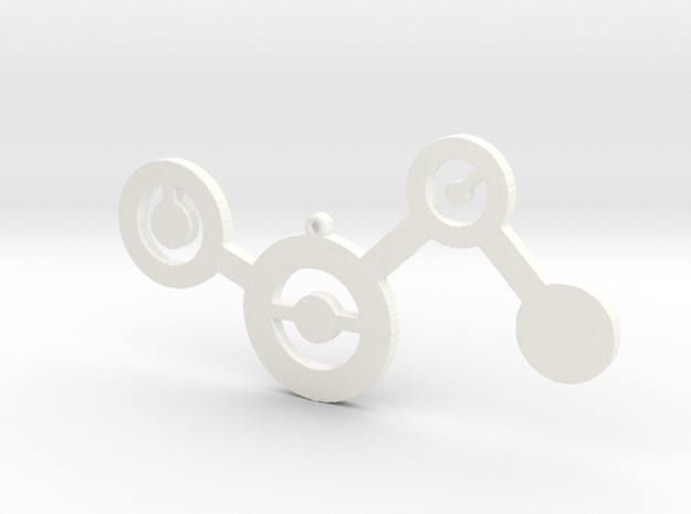 Minimalist Charm in White Processed Versatile Plastic