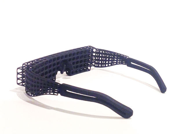 eyewear_exoskeleton in Black Natural Versatile Plastic