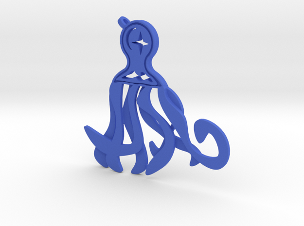 Midnight Octopus in Blue Processed Versatile Plastic
