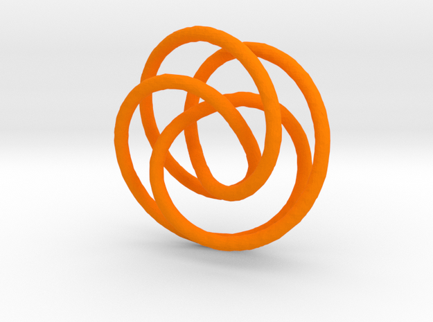 3D doodle in Orange Processed Versatile Plastic