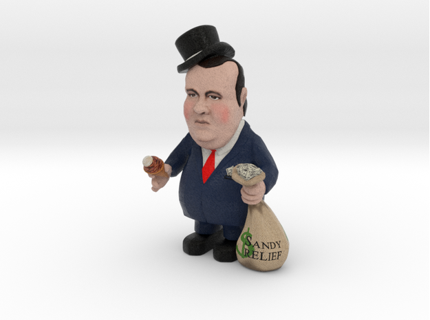 Small - Top Hat Re-election Slush Fund Chris Chris in Full Color Sandstone