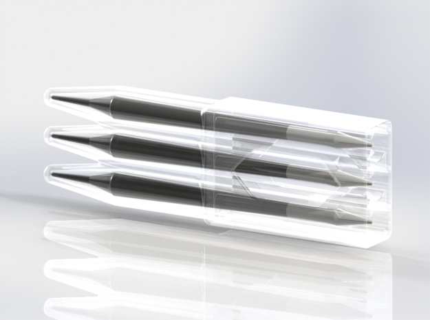 Dart Case Micro in White Processed Versatile Plastic