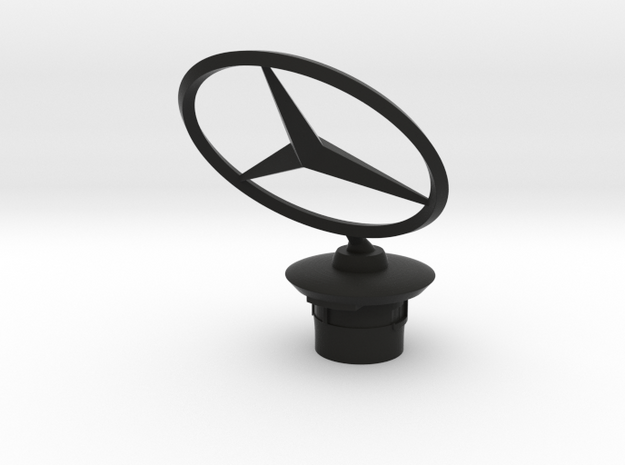 Mercedes Benz Star 45° fixed 2015-03-26 in Black Natural Versatile Plastic