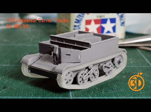 1/72 Universal Carrier Tracks (for IBG) in Smooth Fine Detail Plastic