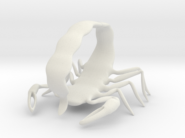 Scorpion14 in White Natural Versatile Plastic