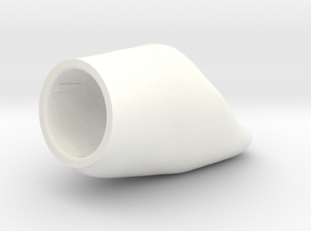 X8 - Diente NPSin Corte-1 in White Processed Versatile Plastic