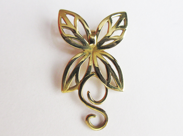 Leaves Butterfly Pendant