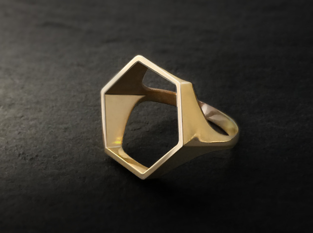 Hexagon Ring - Sz5