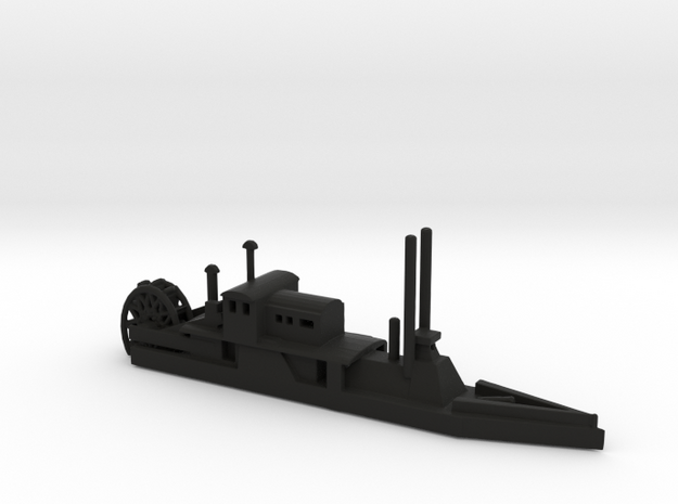  1/600 CSS/USS Barataria in Black Natural Versatile Plastic